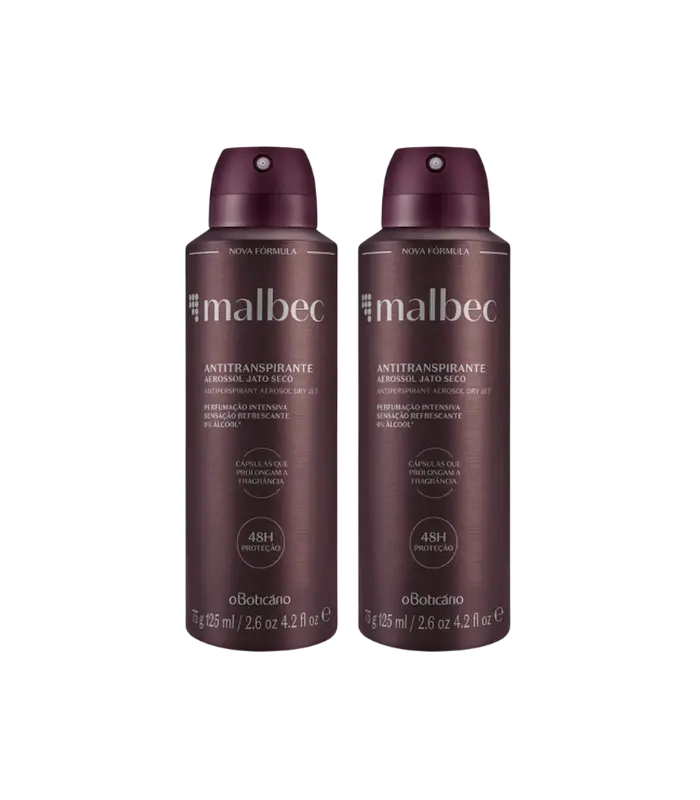 Imagem do produto Kit C 2un: Malbec Desod. Antitranspirante Aerossol 75g/125ml O Boticário